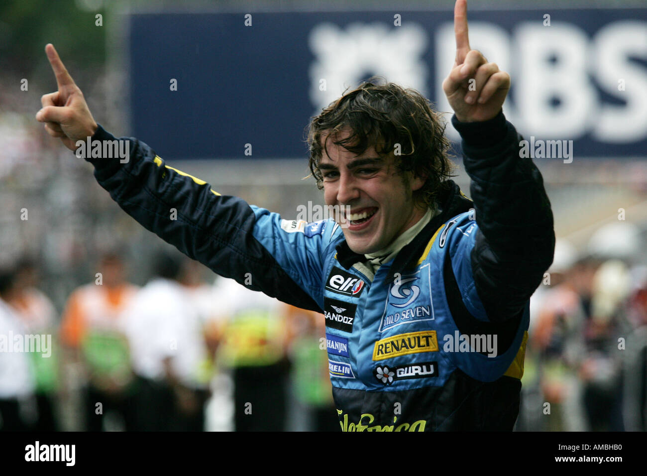 2005 World Champion Fernando Alonso ESP Renault Brazilian Grand Prix Stock  Photo - Alamy