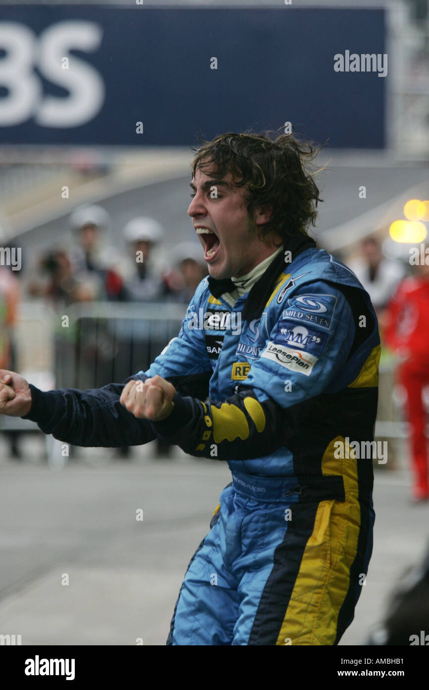2005 World Champion Fernando Alonso ESP Renault Brazilian Grand Prix Stock  Photo - Alamy