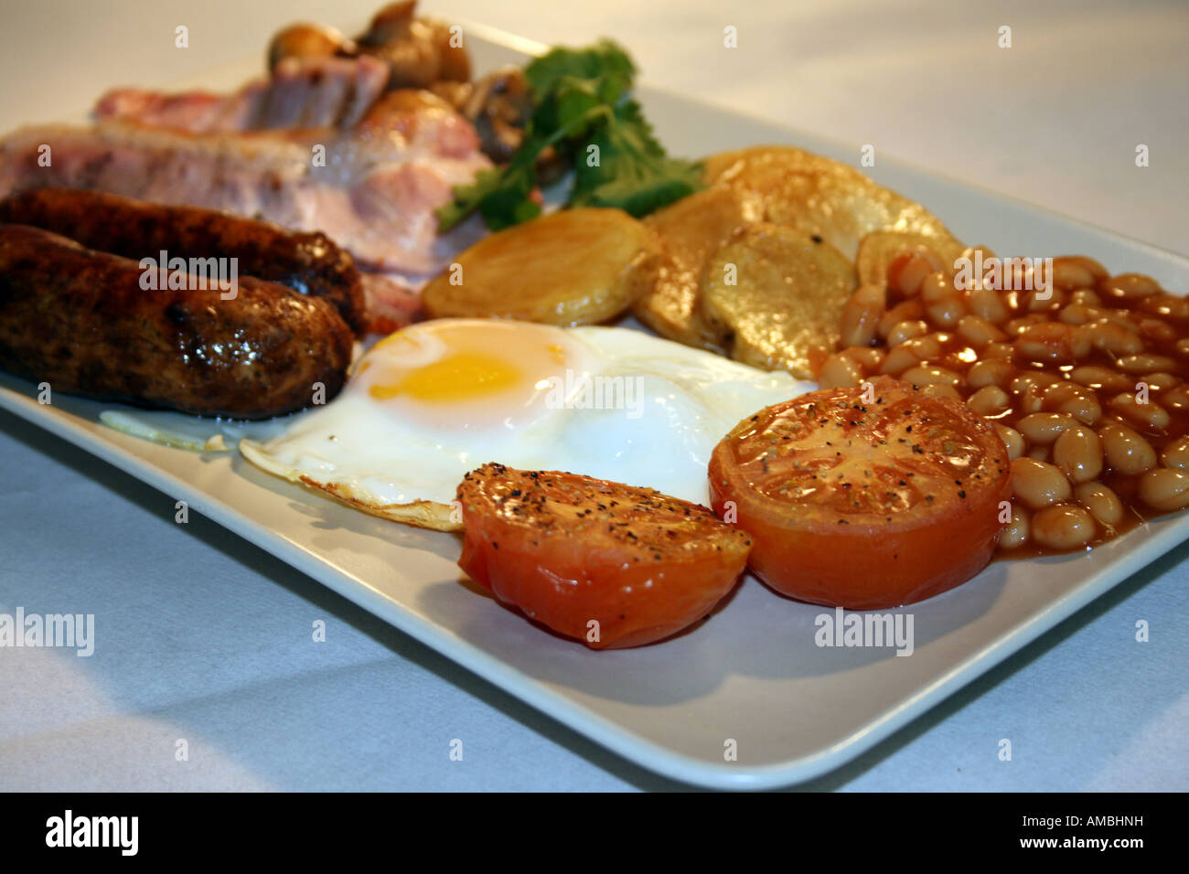 Full English breakfast Stock Photo - Alamy