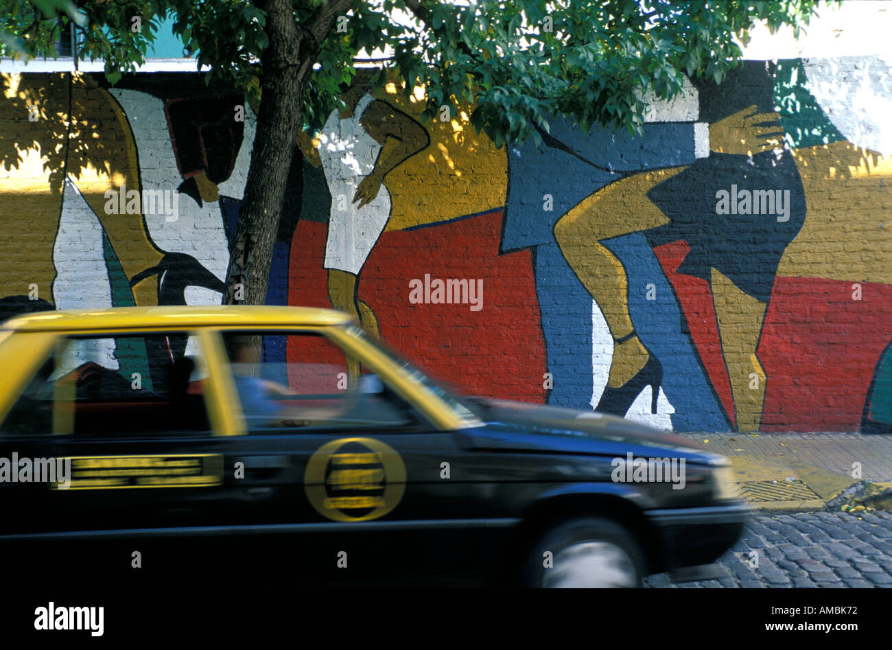 Buenos Aires tango graffiti Stock Photo