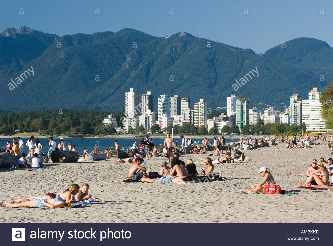 Kitsilano Beach Vancouver British Columbia Canada Stock Photo 8693117