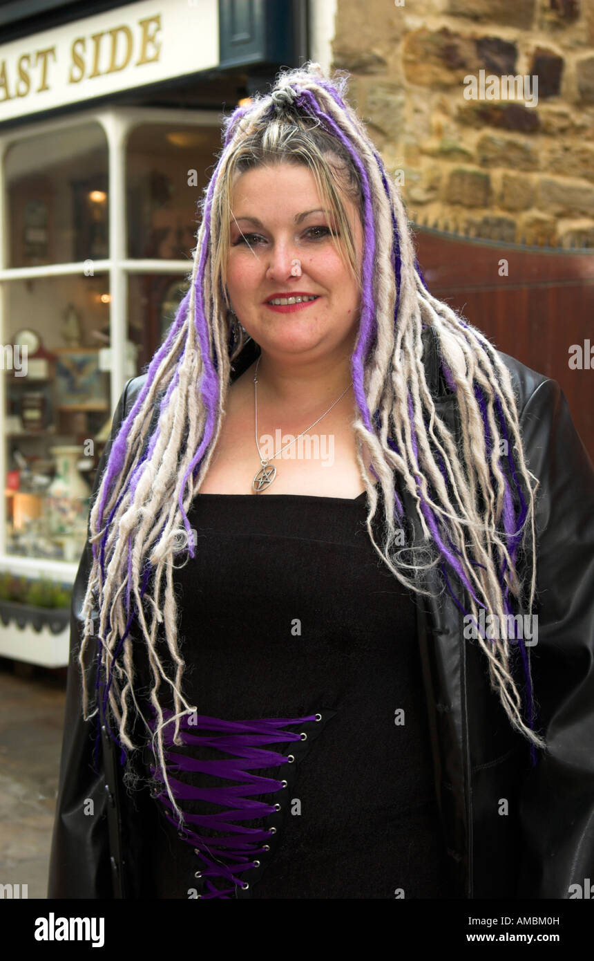 Goths at there annual meet at whitby North Yorkshire England in October 2007 Stock Photo