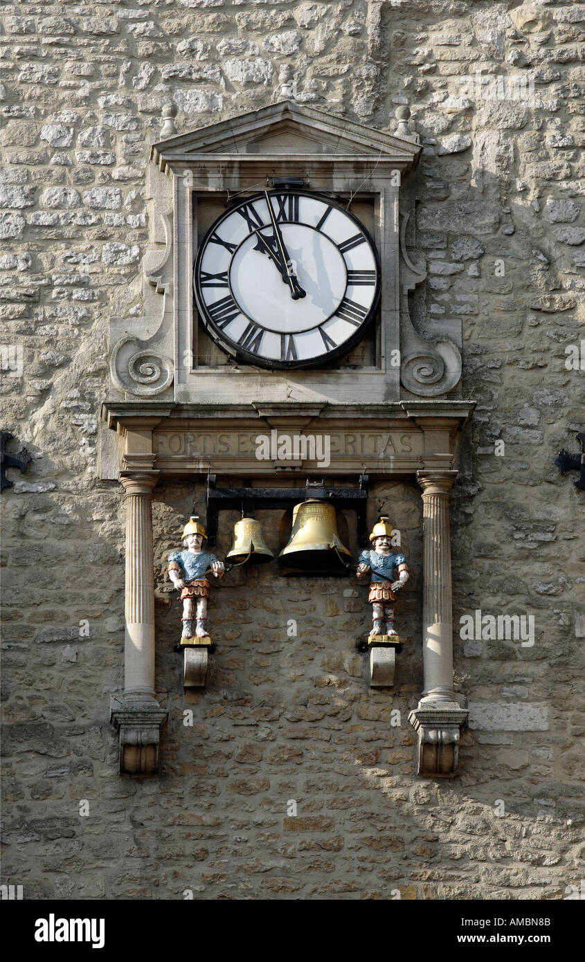 Clock at Carfax Tower Oxford Stock Photo