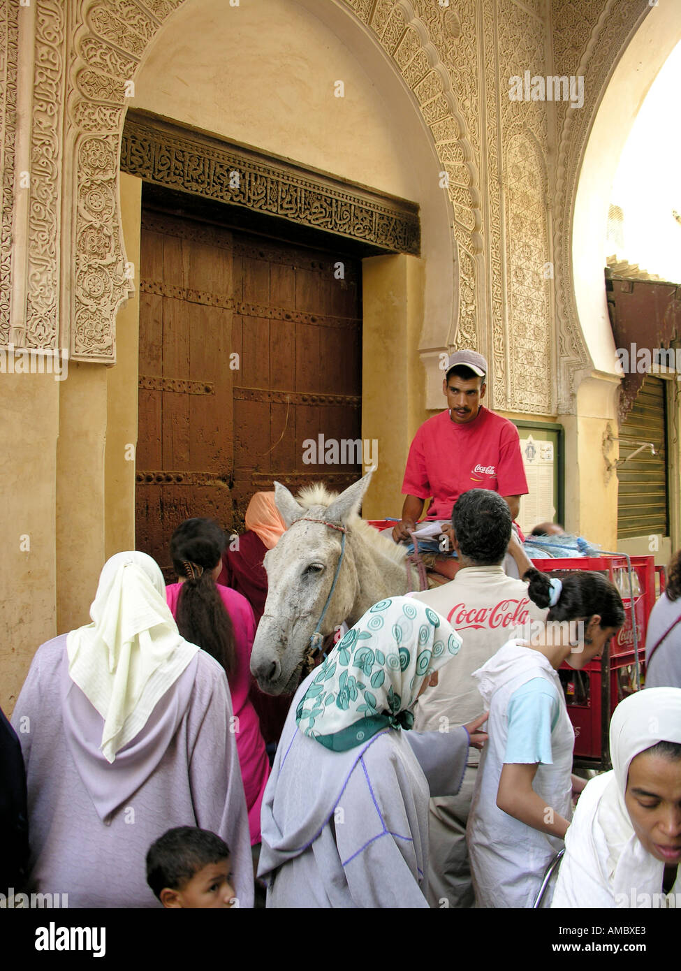 Fez Fes in Morocco zoco medina Stock Photo