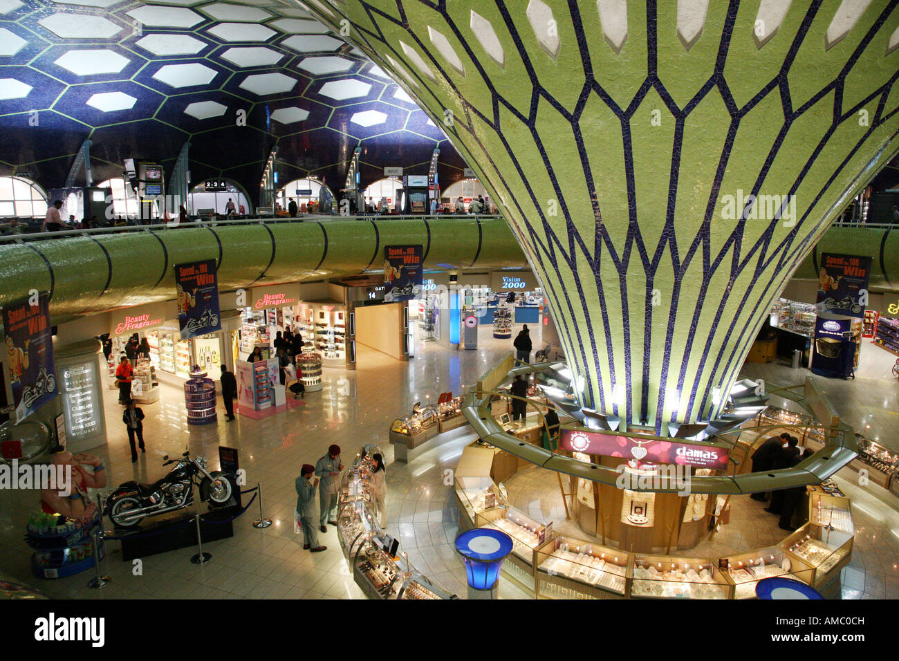 Abu Dhabi airport terminal interior, UAE Stock Photo
