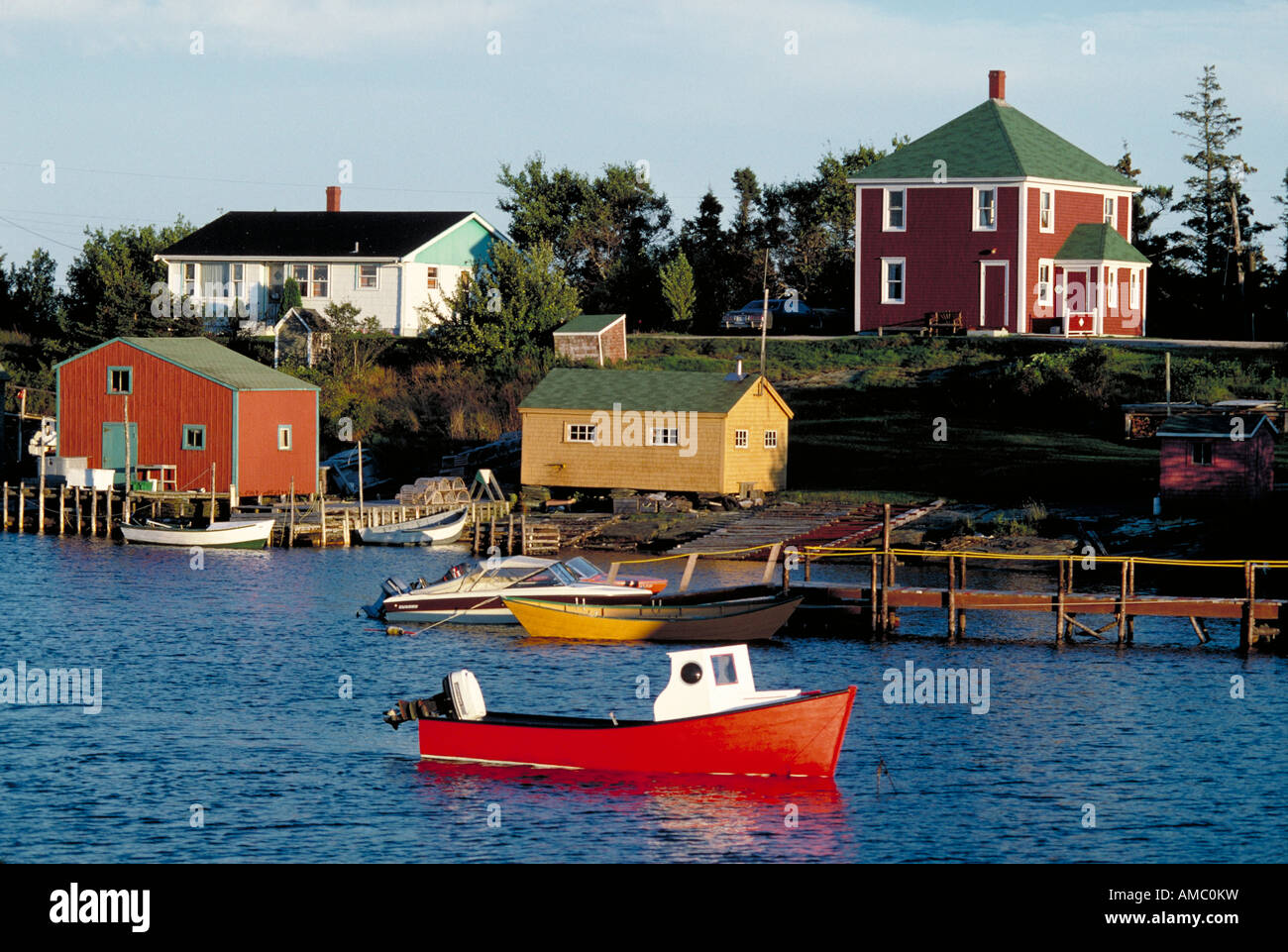 Elk126 2818 Canada Nova Scotia Southeast Stonehurst harbor and town