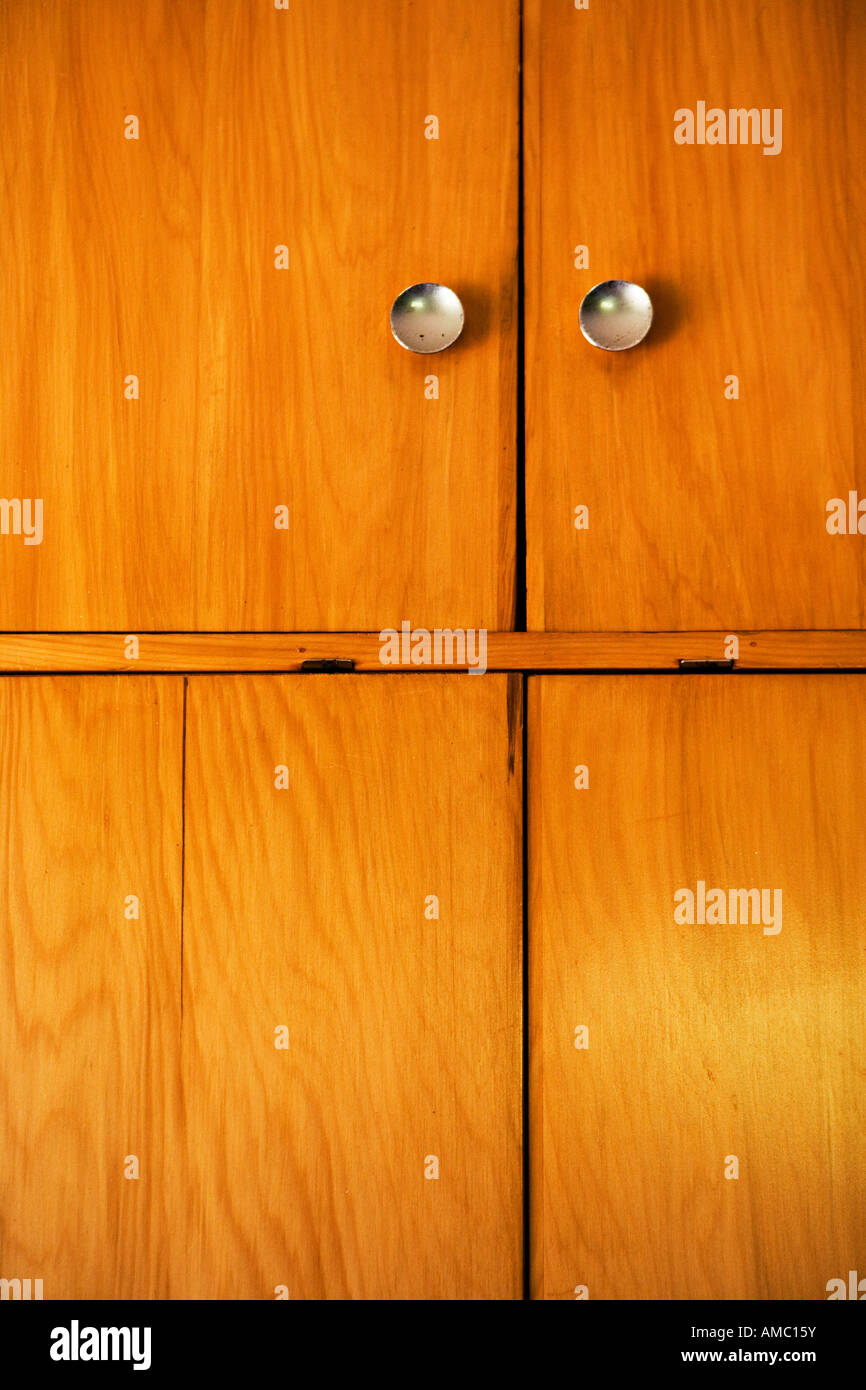 Wooden cupboard doors Stock Photo Alamy