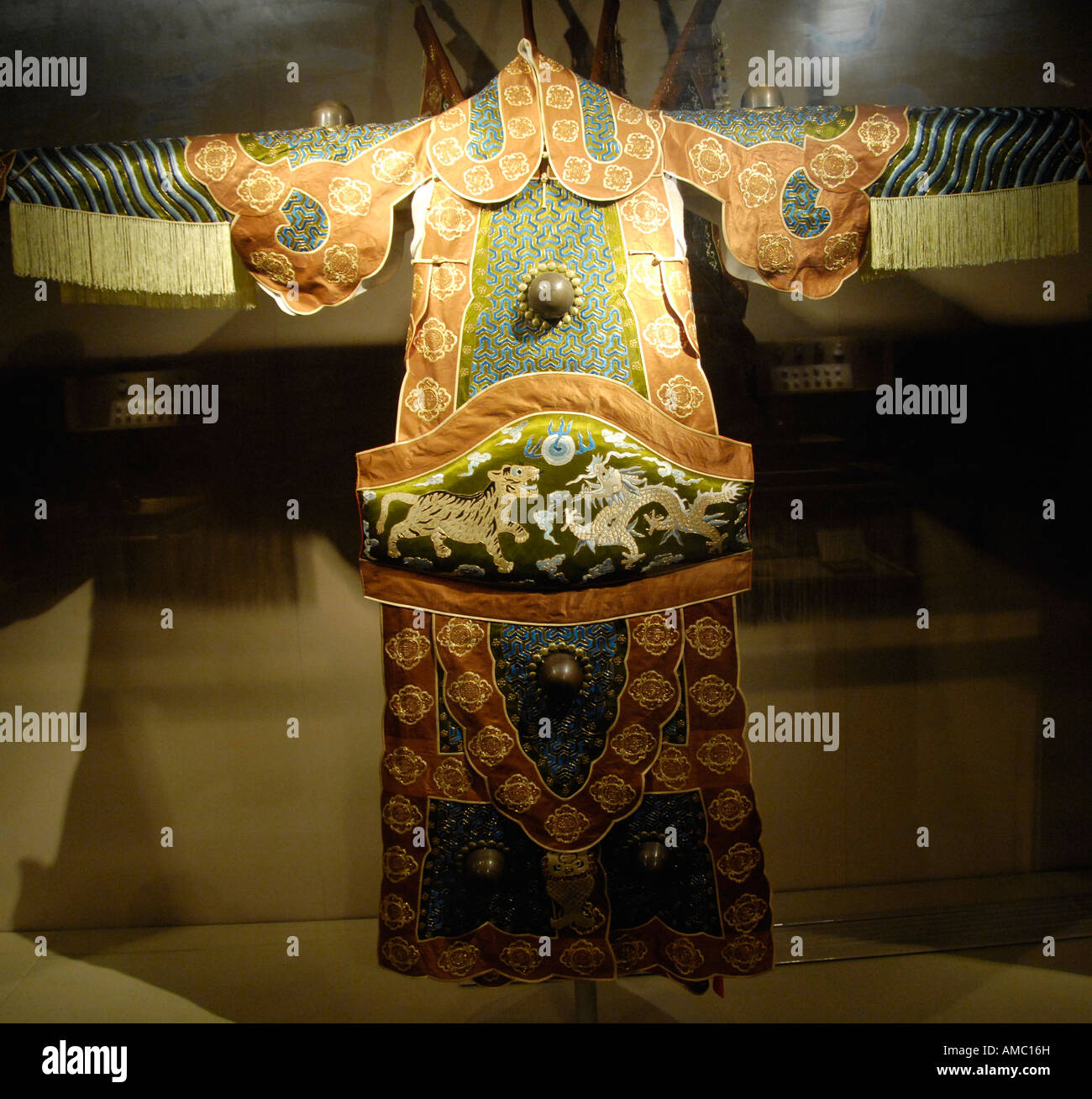 Peking opera theatrical costumes of Ma Lianliang in Capital Museum Beijing Chinan 2006 Stock Photo