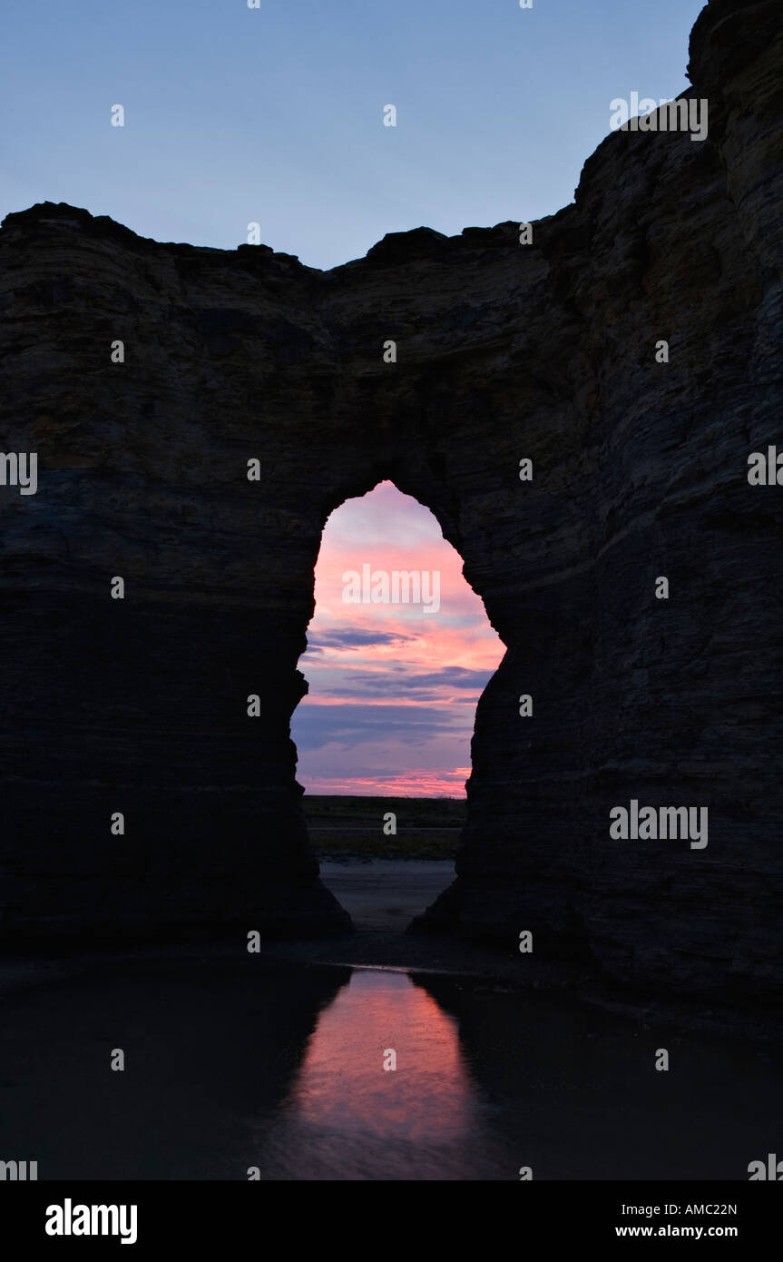 Sunrise Seen Through the Keyhole Monument Rocks National Natural ...