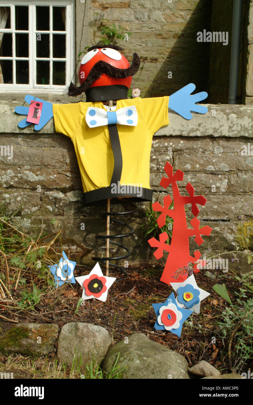 Zebedee in the Scarecrow Trail at Romaldkirk Fair, County Durham, England, UK. Stock Photo