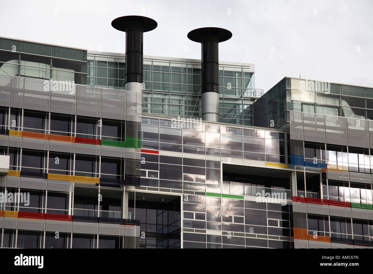 Detail of National Australia Bank at Victoria Harbour Docklands Melbourne Australia Stock Photo