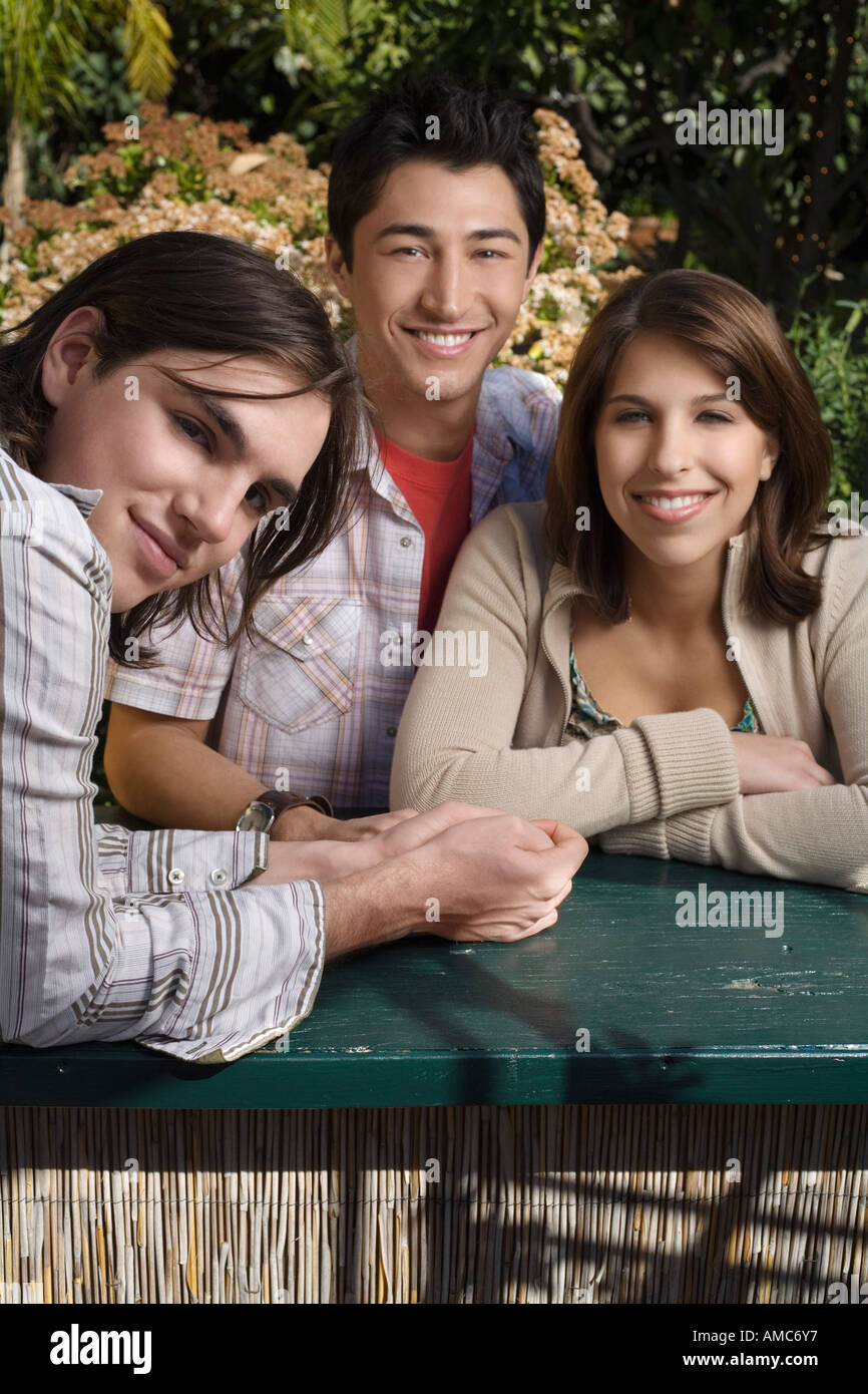 Portrait of Friends Hanging Out Stock Photo