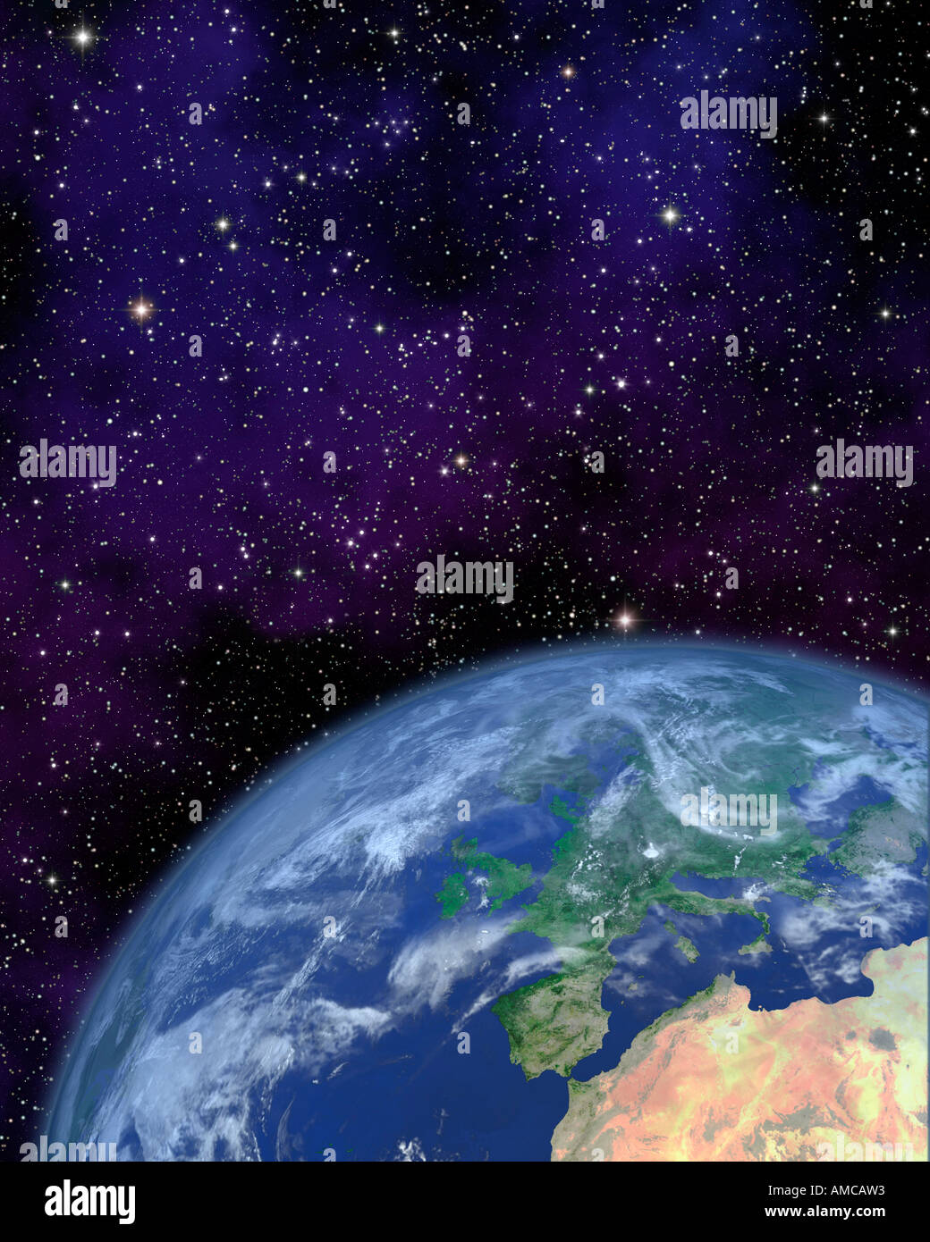 Earth from space europe hi-res stock photography and images - Alamy
