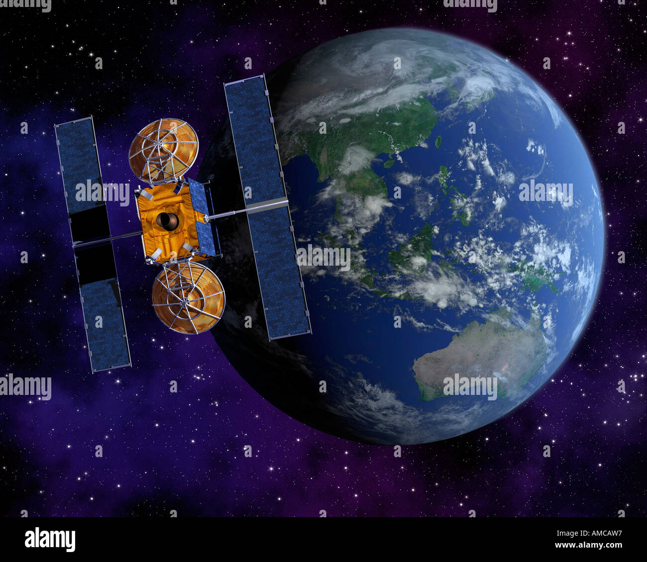 East hemisphere satellite hi-res stock photography and images - Alamy