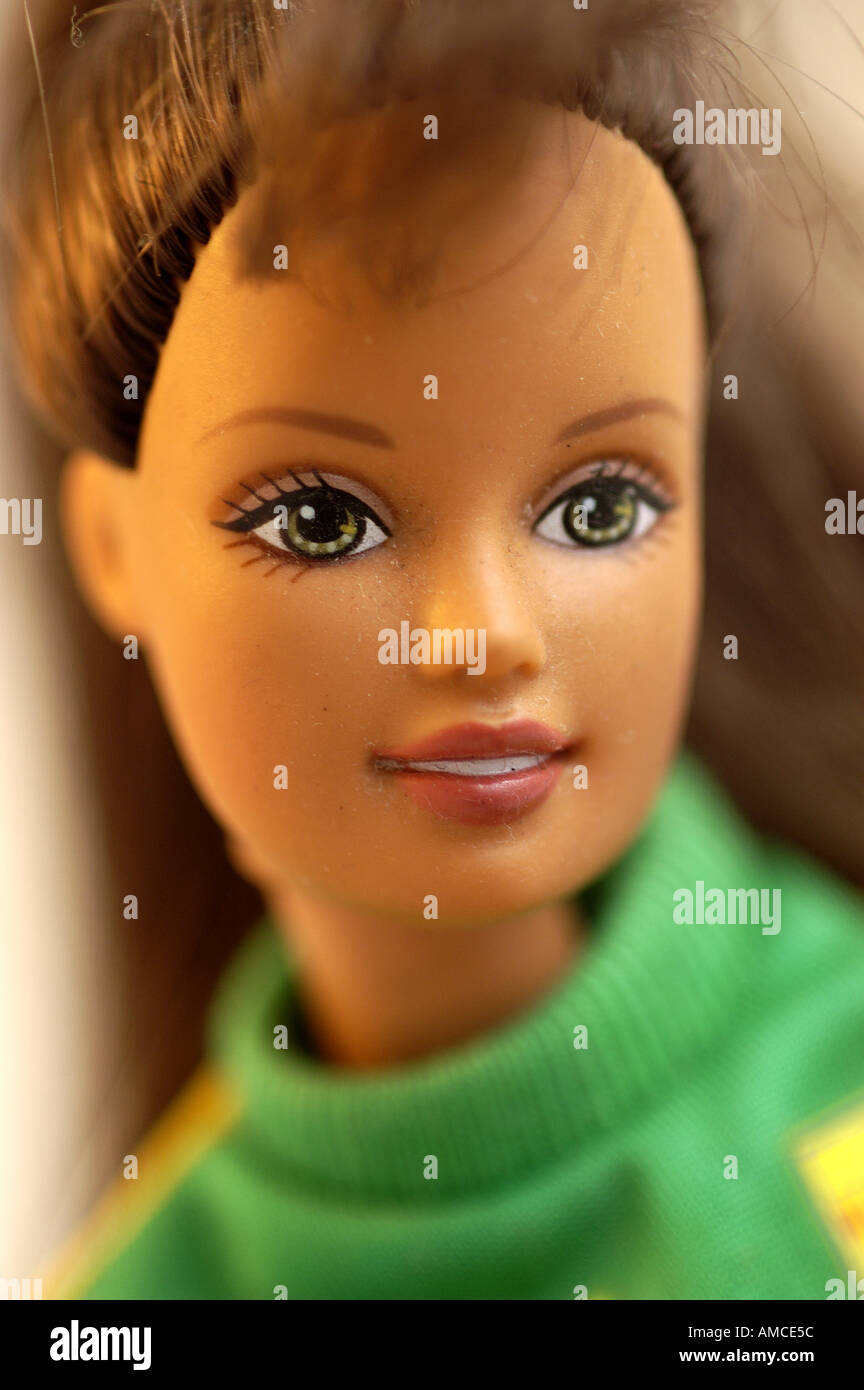 A close-up view of a Barbie Doll Stock Photo - Alamy