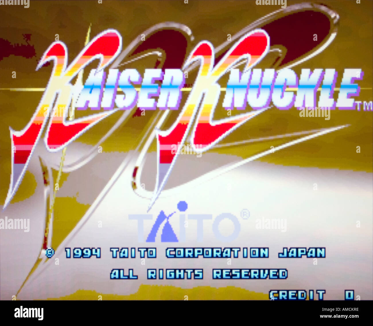 Kaiser Knuckle Taito 1994 vintage arcade videogame screenshot