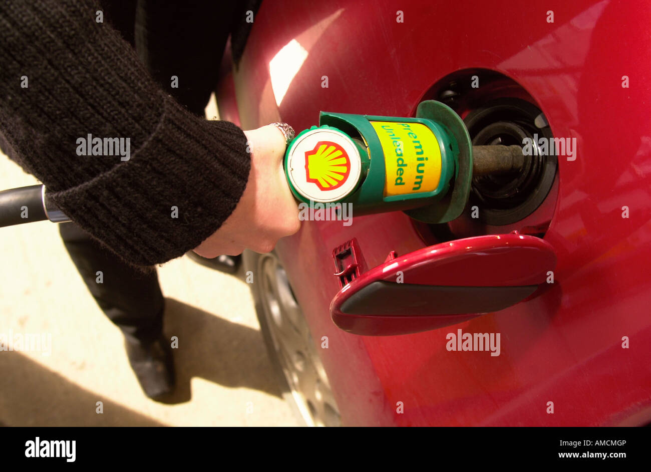 A PETROL PUMP UK Stock Photo Alamy