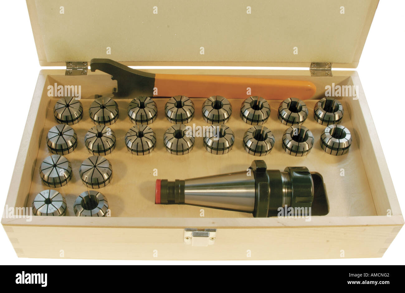 collet chuck set Stock Photo Alamy