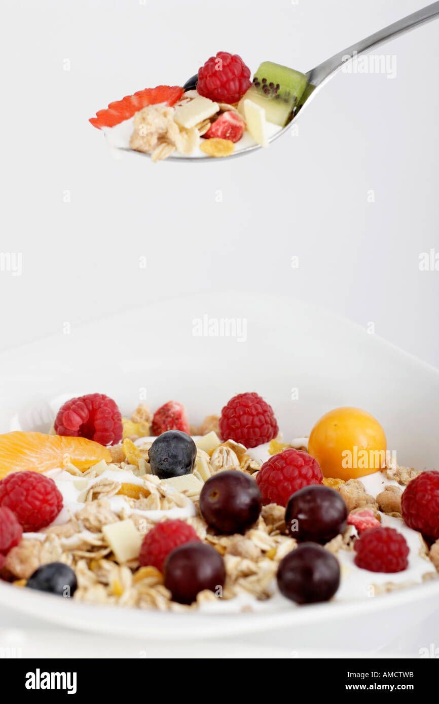 Bowl of muesli Stock Photo Alamy