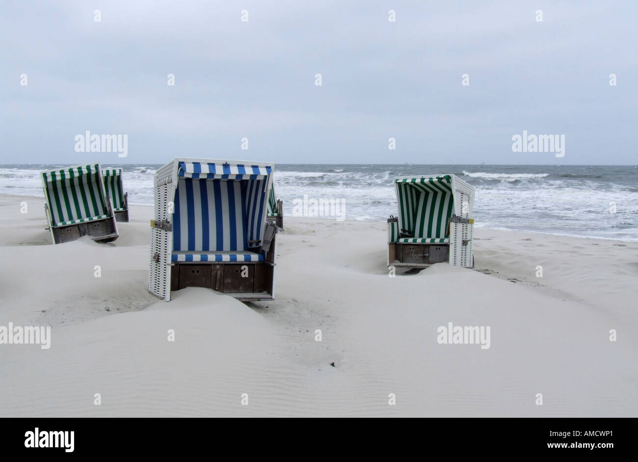 Five beach chairs on beach Stock Photo Alamy