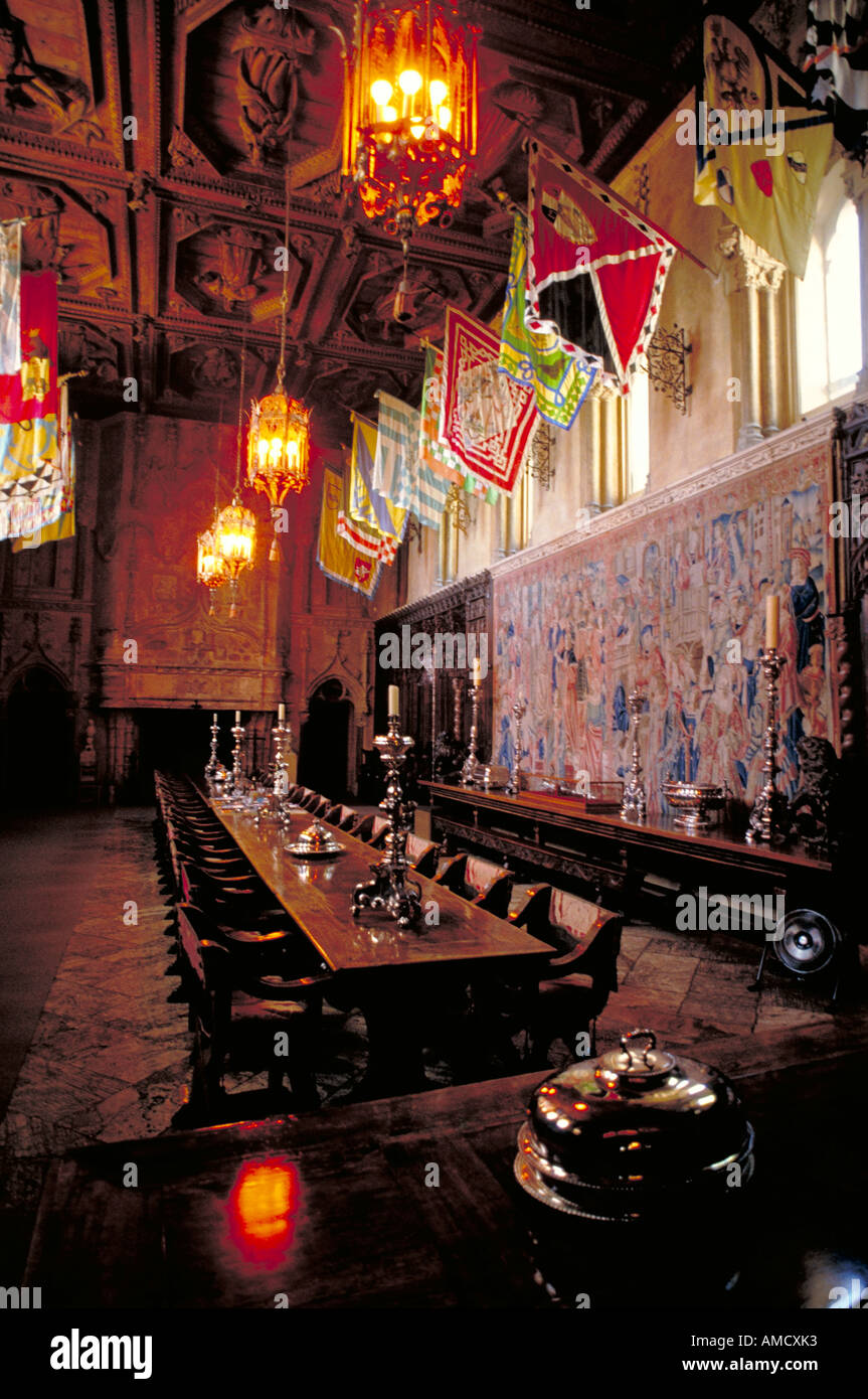 Elk244 1067 Hearst Castle San Simeon California 1919 1951 Casa Grande refectory Stock Photo