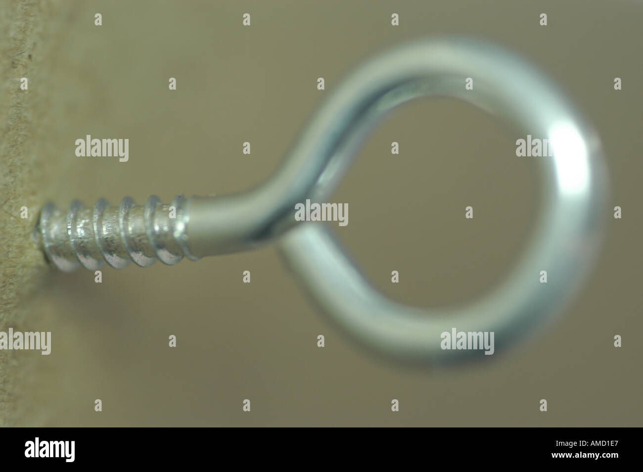 A close up a loop hook Stock Photo Alamy