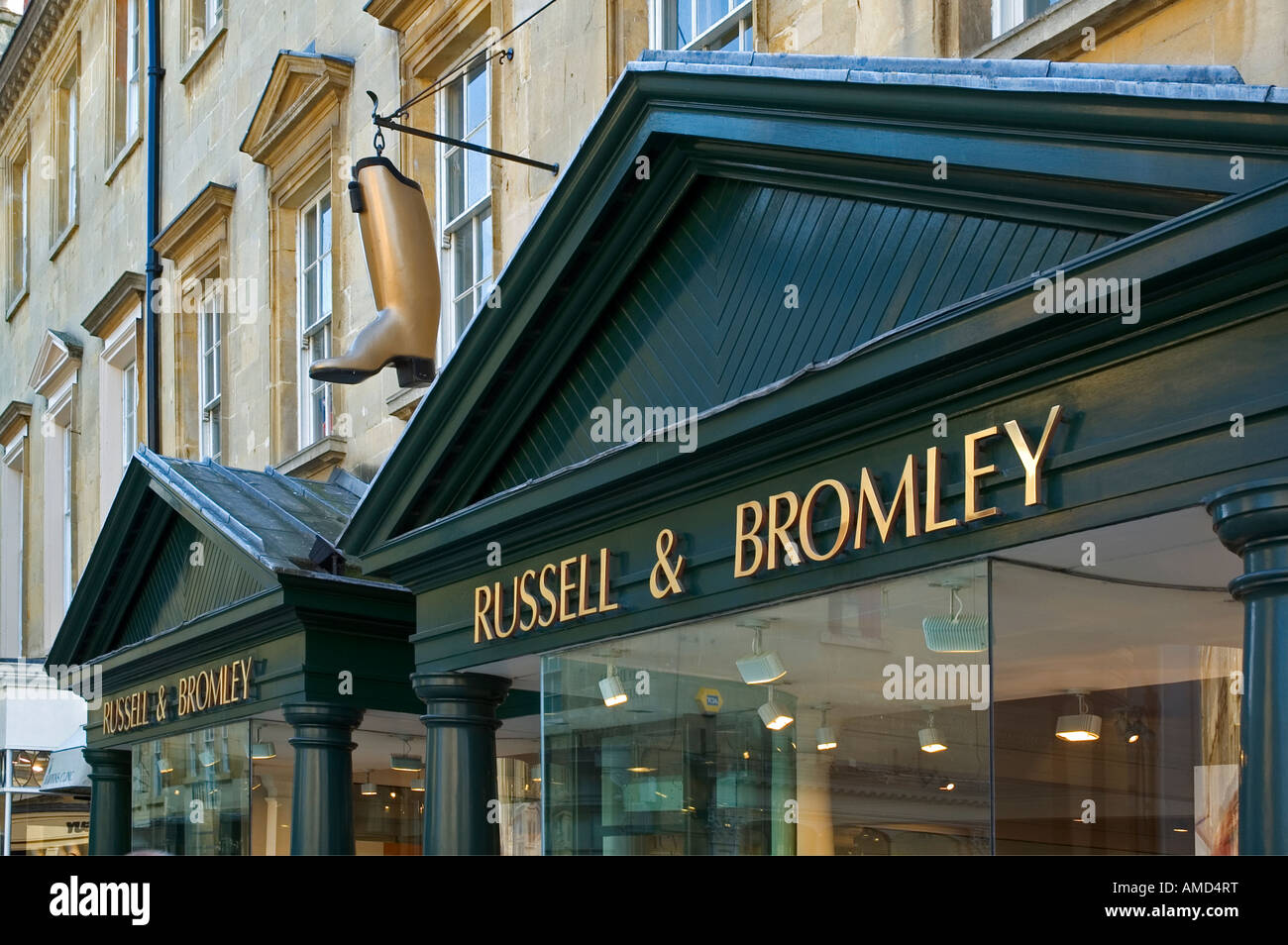 russel and bromley shopfront Stock Photo