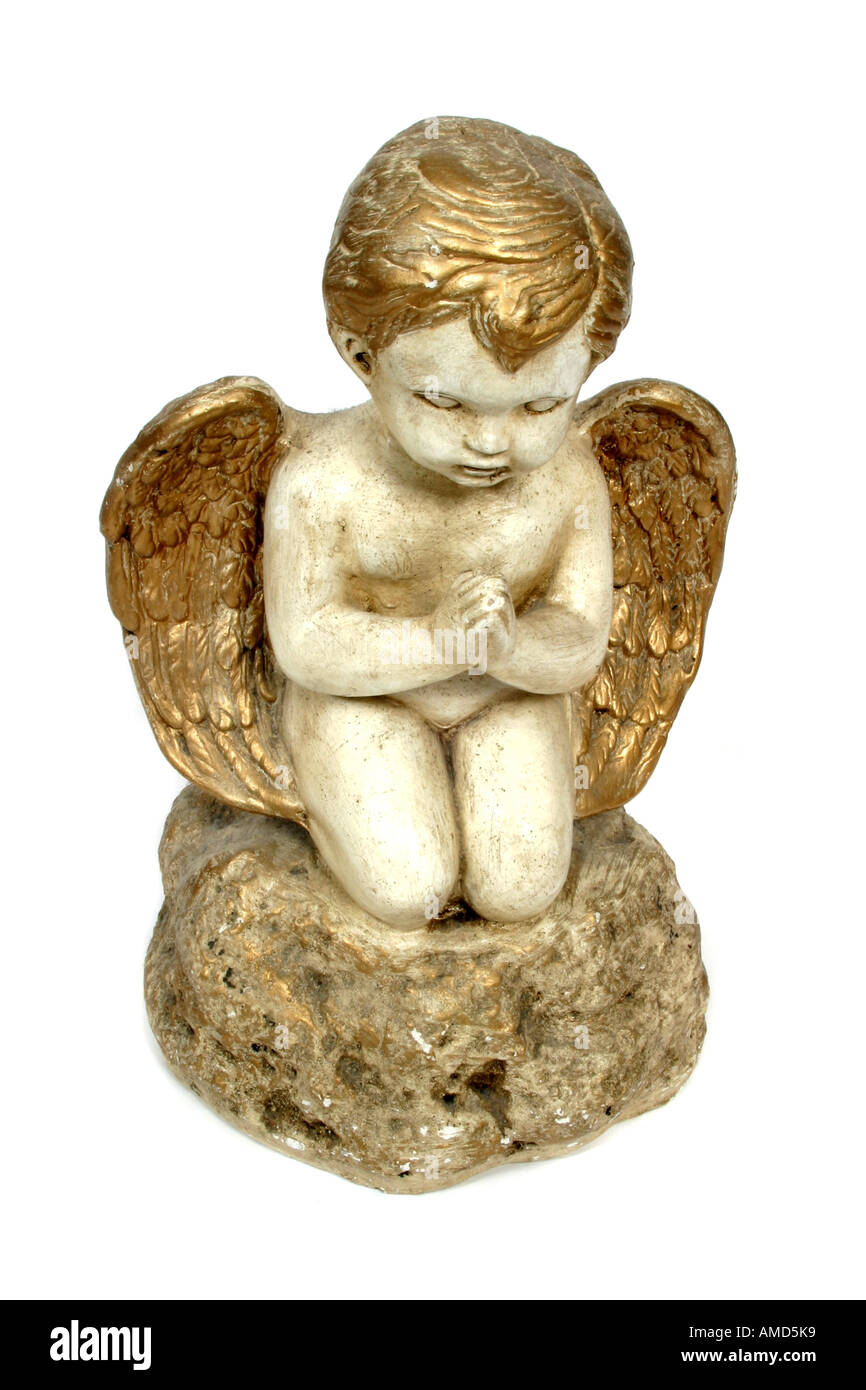 A statue of praying Angel Stock Photo