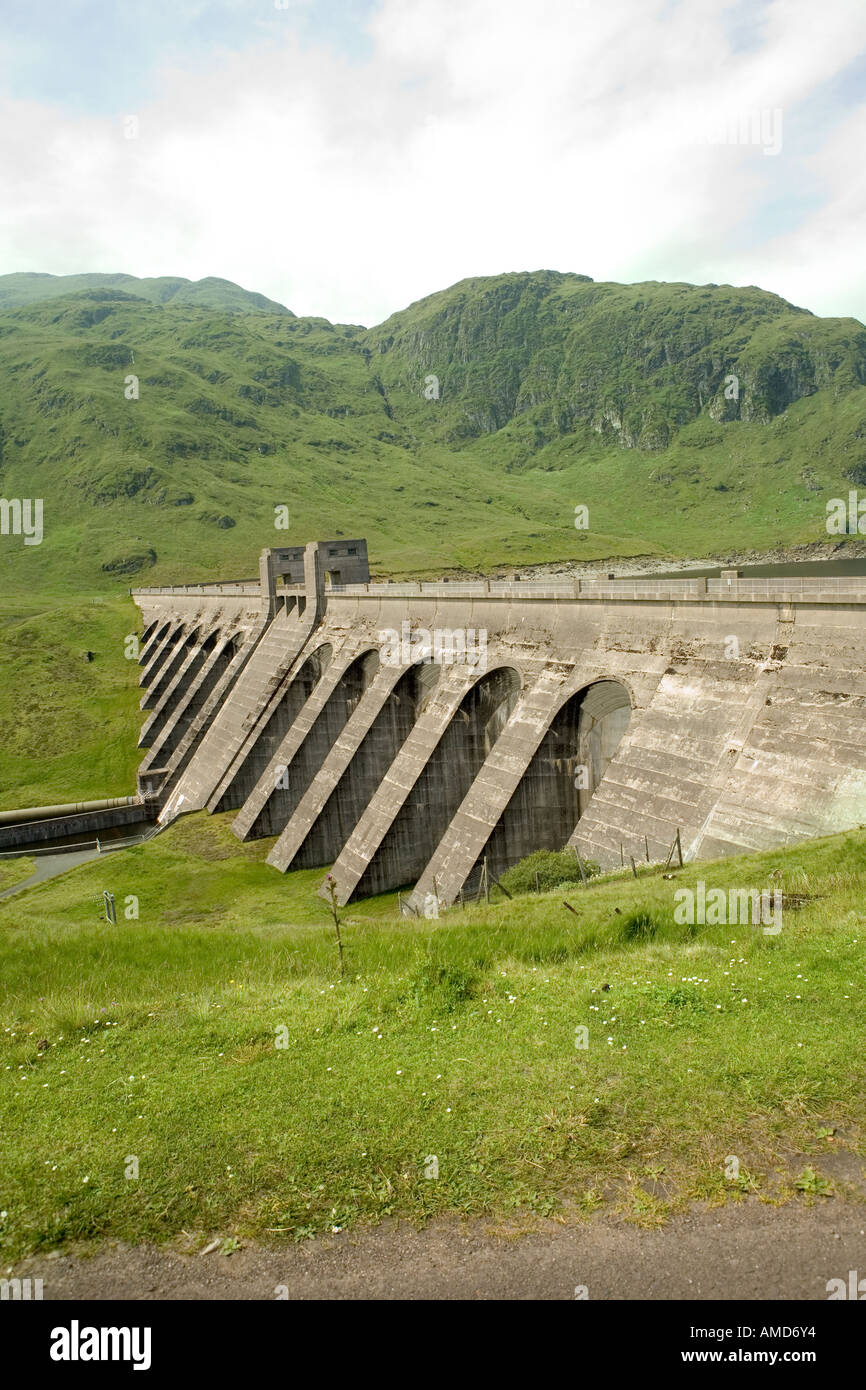 Lawers dam in Perthshire in Scotland Stock Photo Alamy
