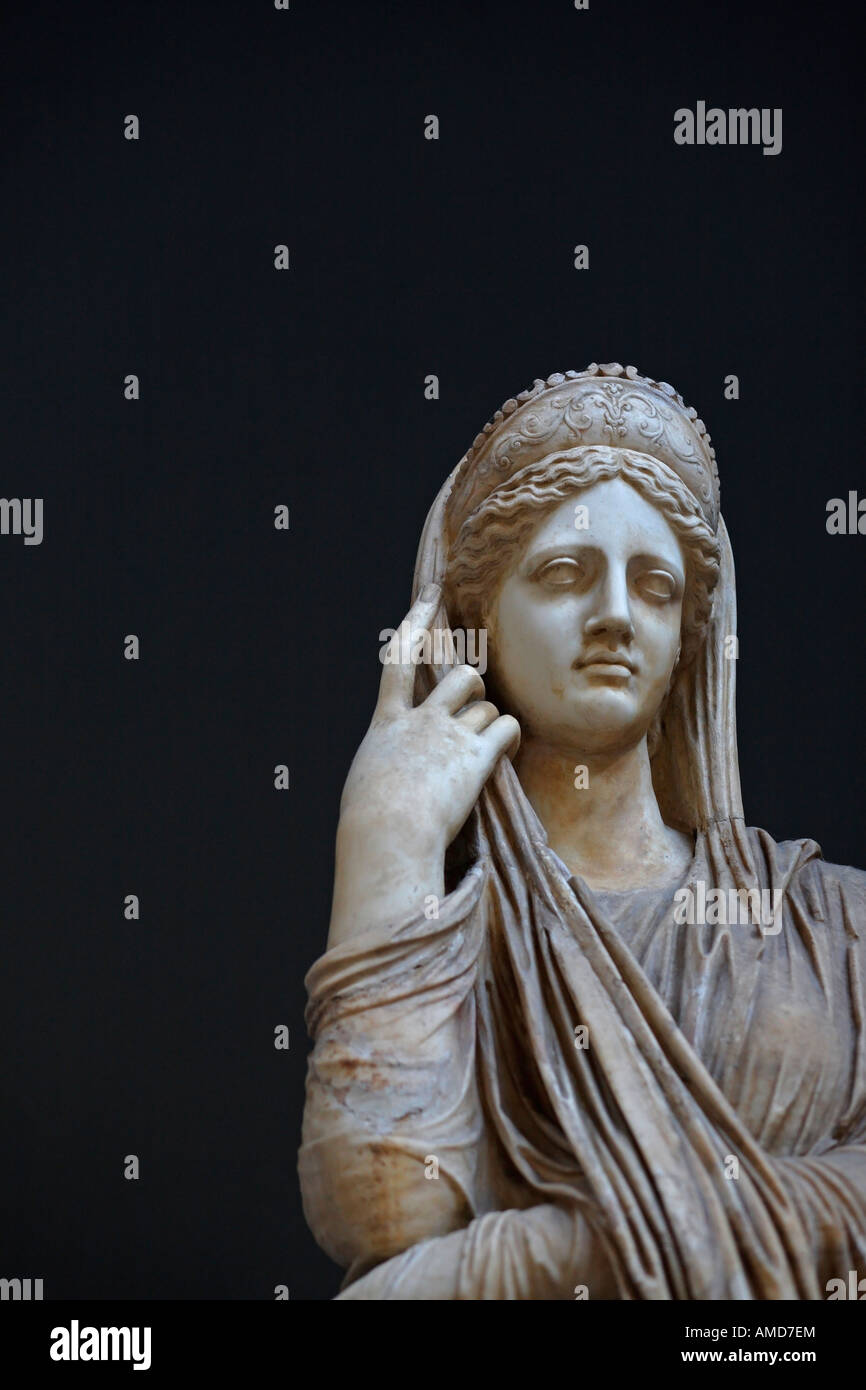 Pudicizia statue, Vatican Museum, Italy Stock Photo