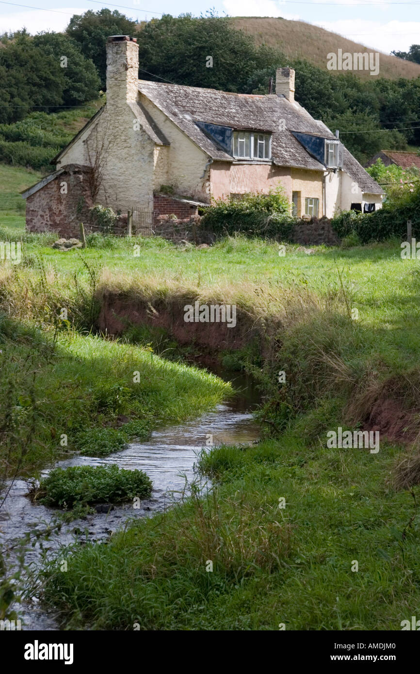 Semi derelict cottage in Somerset Stock Photo