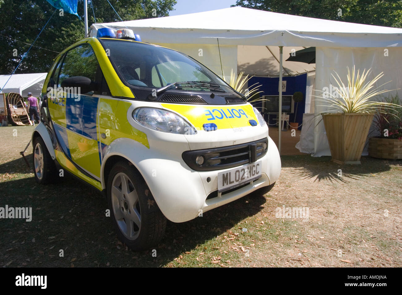 Police smart car Stock Photo