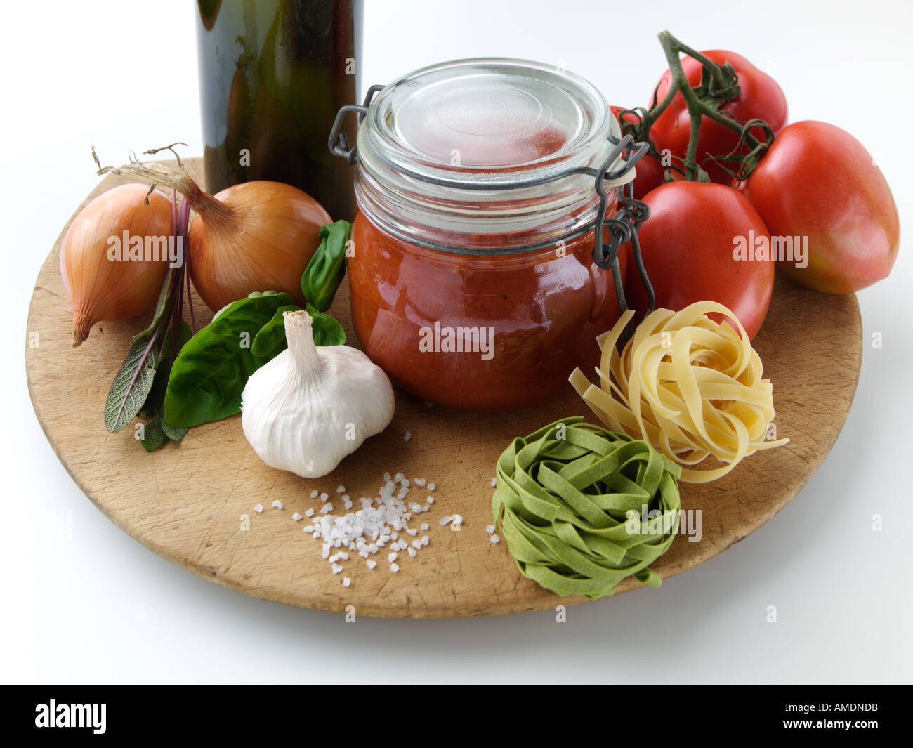 Tomato Sauce Ingredients Stock Photo Alamy