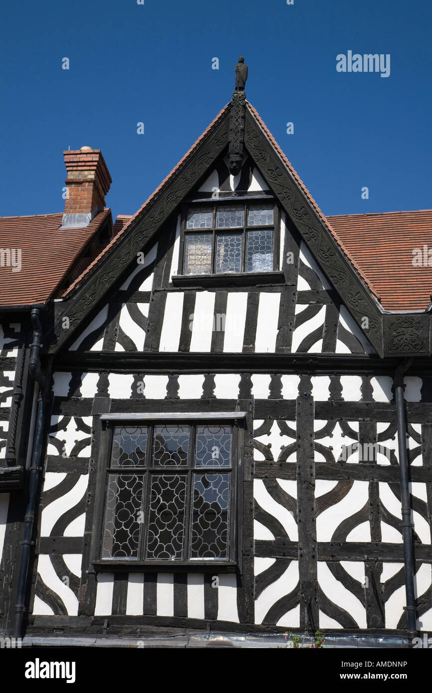 Tudor Black & white timber house in Shrewsbury Shropshire Stock Photo