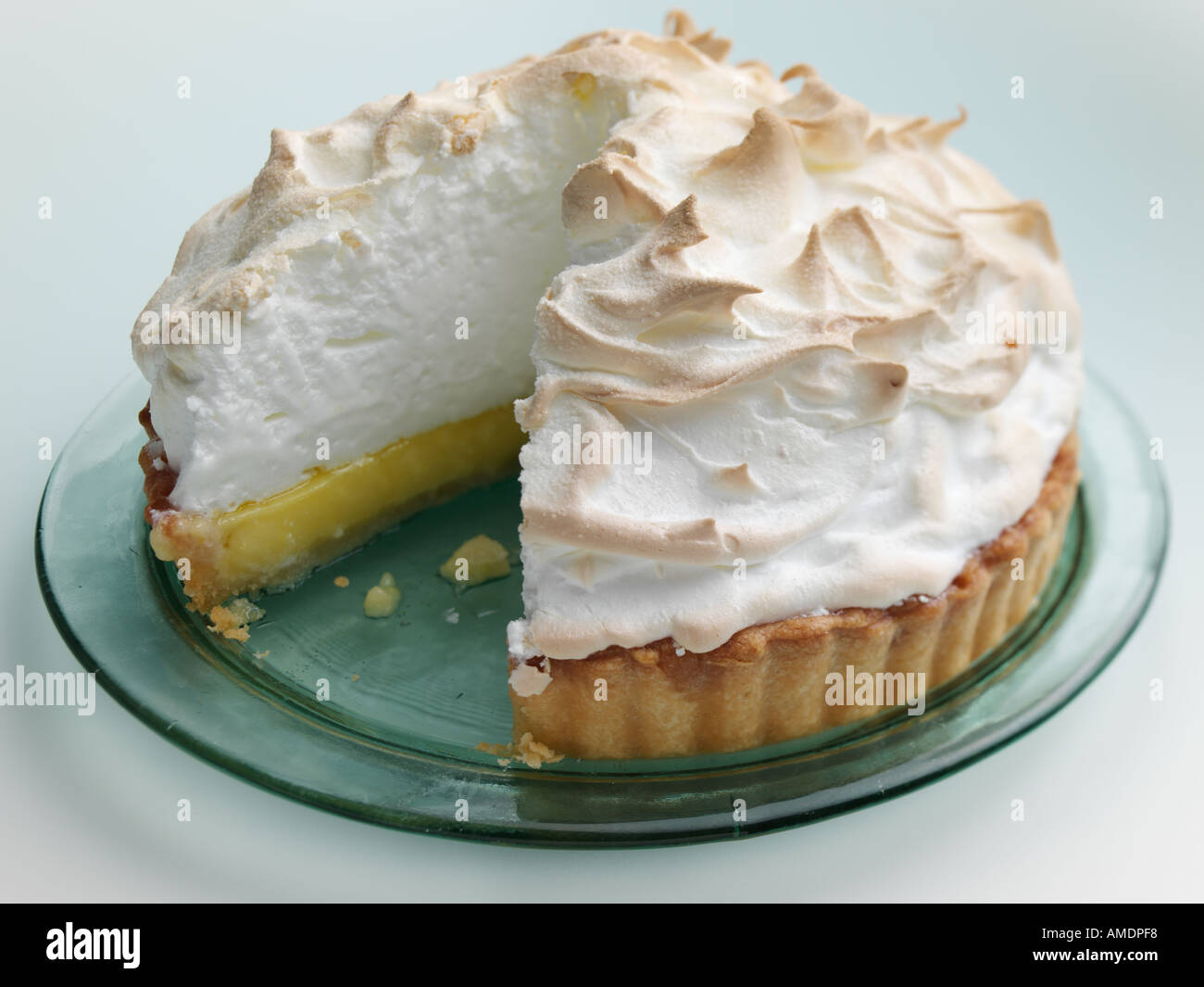 Lemon Meringue Pie Stock Photo