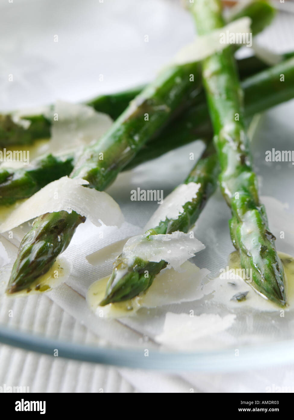 Asparagus pesto salad Stock Photo