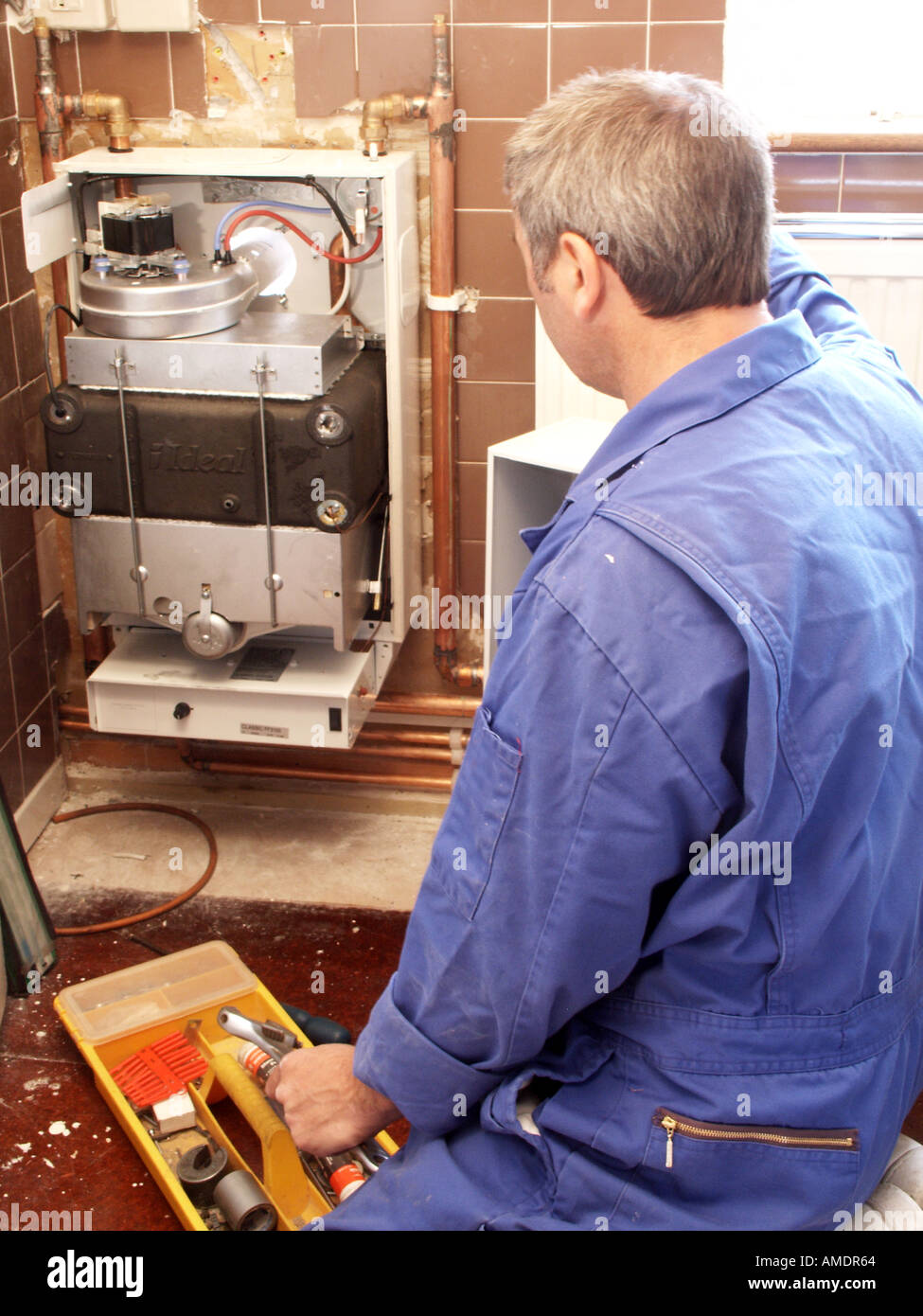 British gas boiler service hi-res stock photography and images - Alamy