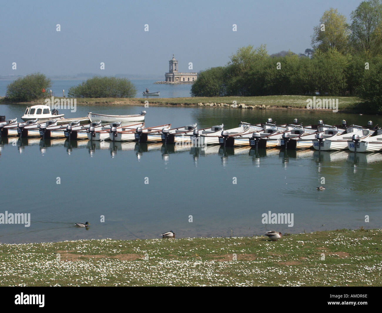 Anglian Water small motorboat hire facility on Rutland Water drinking