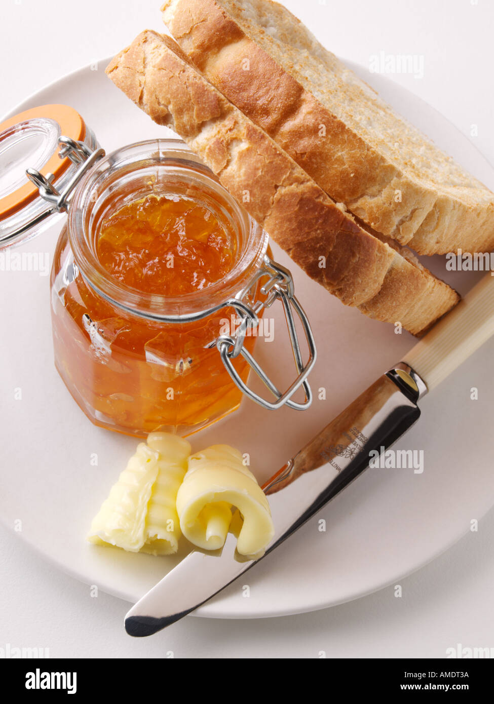 Toast And Marmalade Stock Photo - Alamy