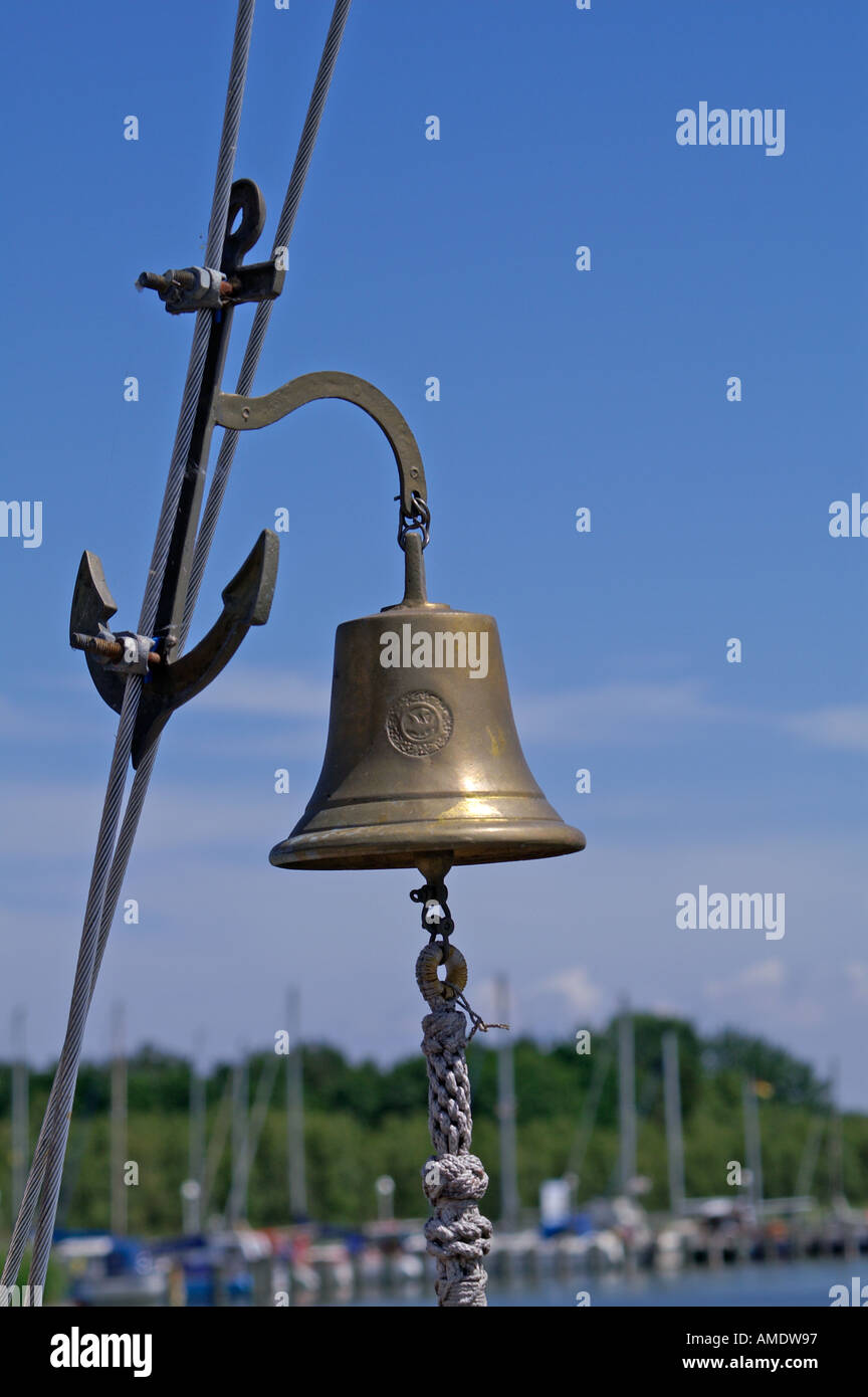 bell on the boat Stock Photo Alamy