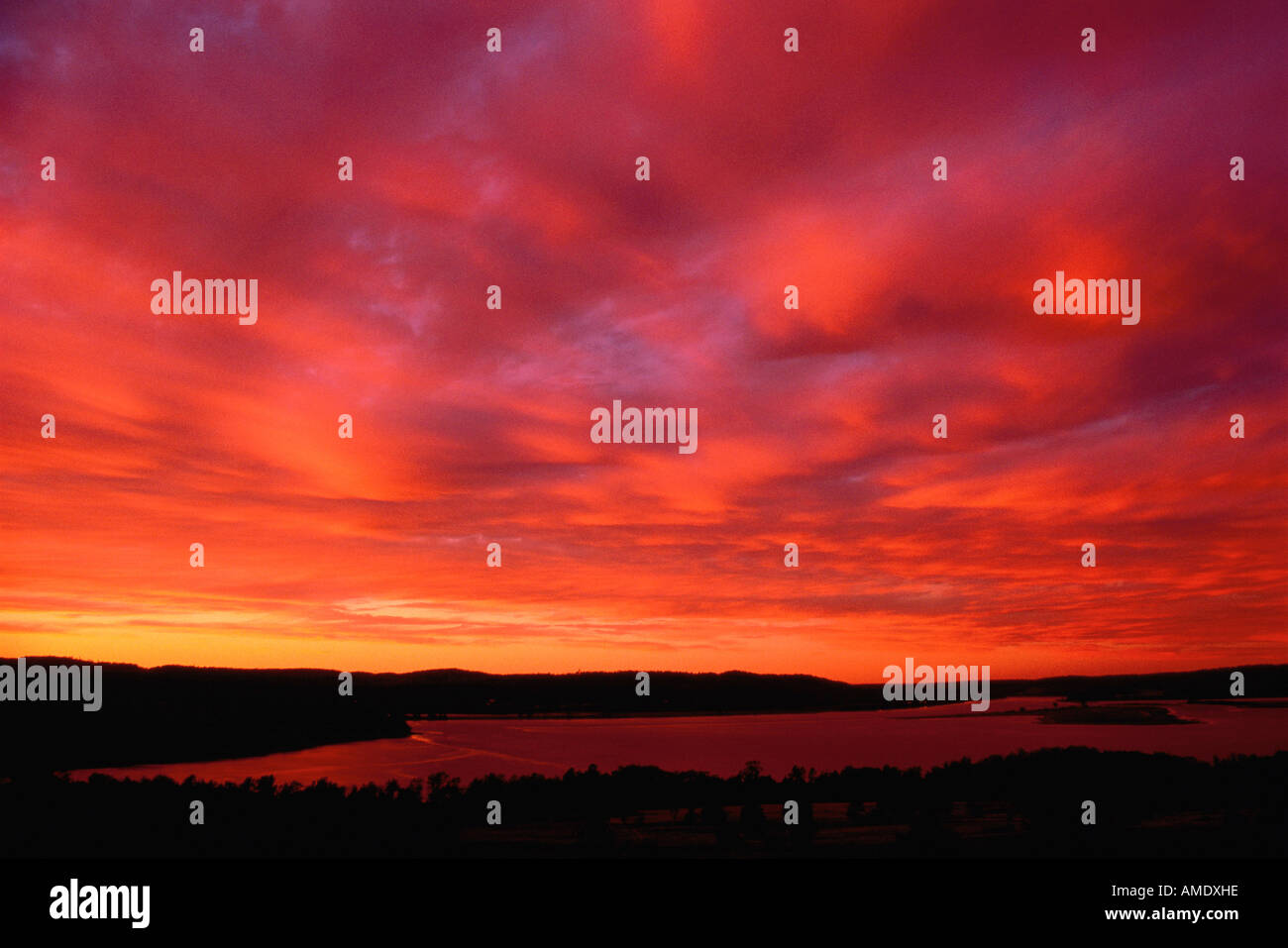 Sunset Belleisle Bay, New Brunswick Canada Stock Photo Alamy