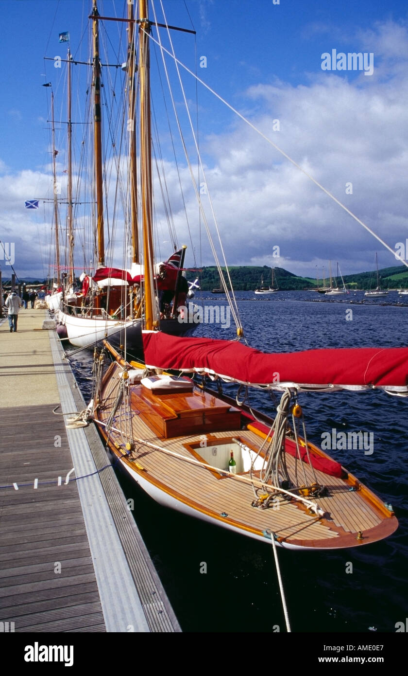 small Fife yacht Seabird Rhu marina gareloch Scotland Europe Stock Photo Alamy