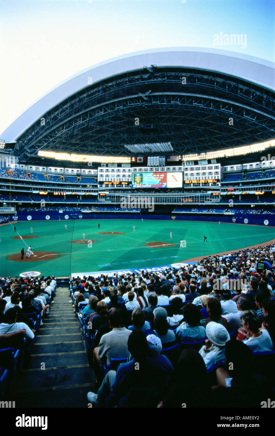 Baseball Game At Skydome Toronto Ontario Canada Stock Photo Alamy