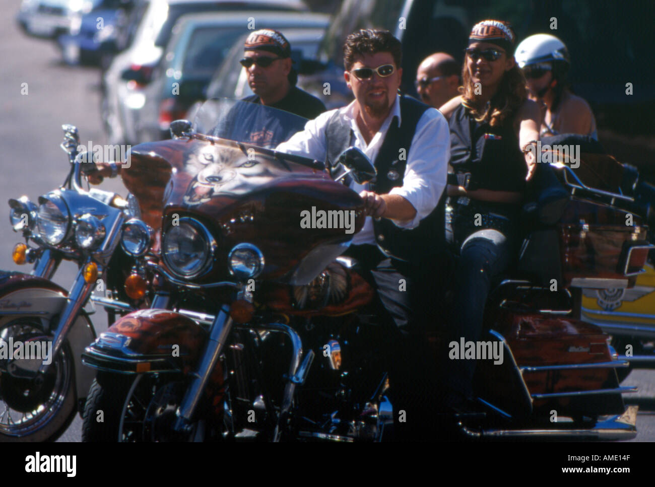 Harley Davidson motor riders Lebanon Stock Photo Alamy
