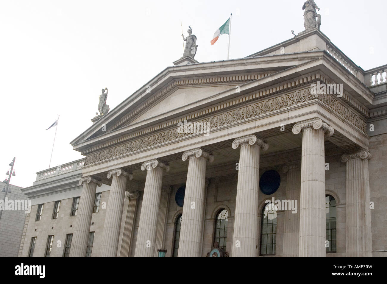 The General Post Office on O'Connell Street in Dublin Ireland Stock