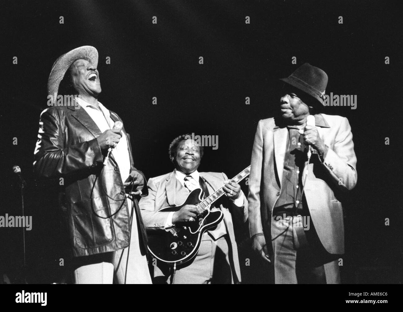 Bobby Bland B B King and John Lee Hooker at Hammersmith Odeon 1982