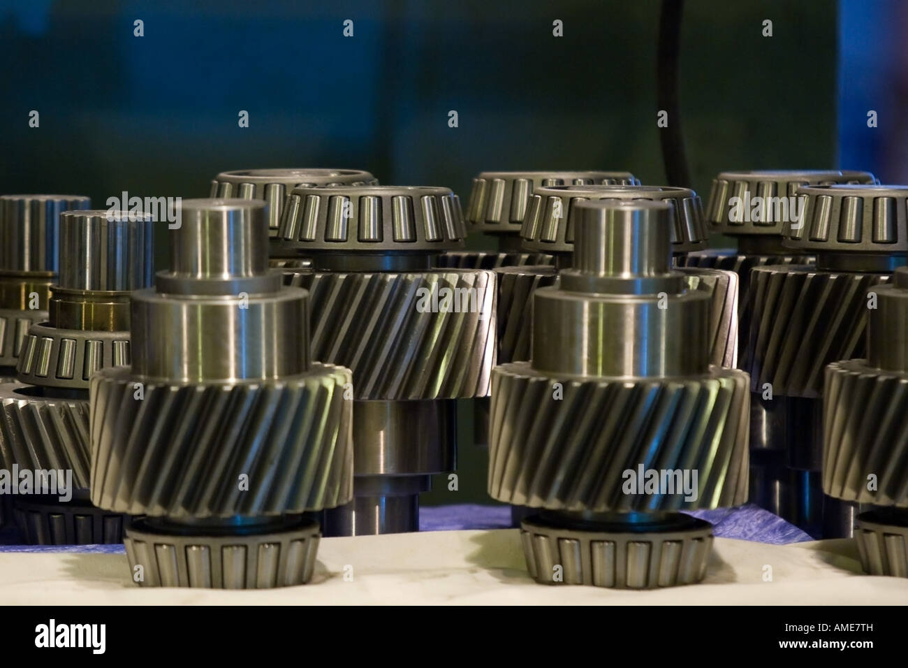 Gears and bearings Stock Photo Alamy