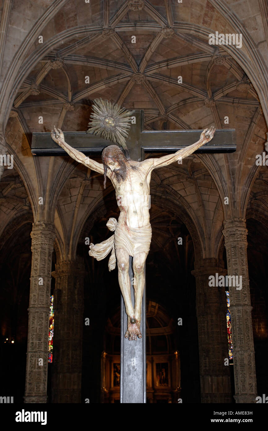 Statue of Jesus Christ Crucified inside Church of Santa Maria in 16th ...