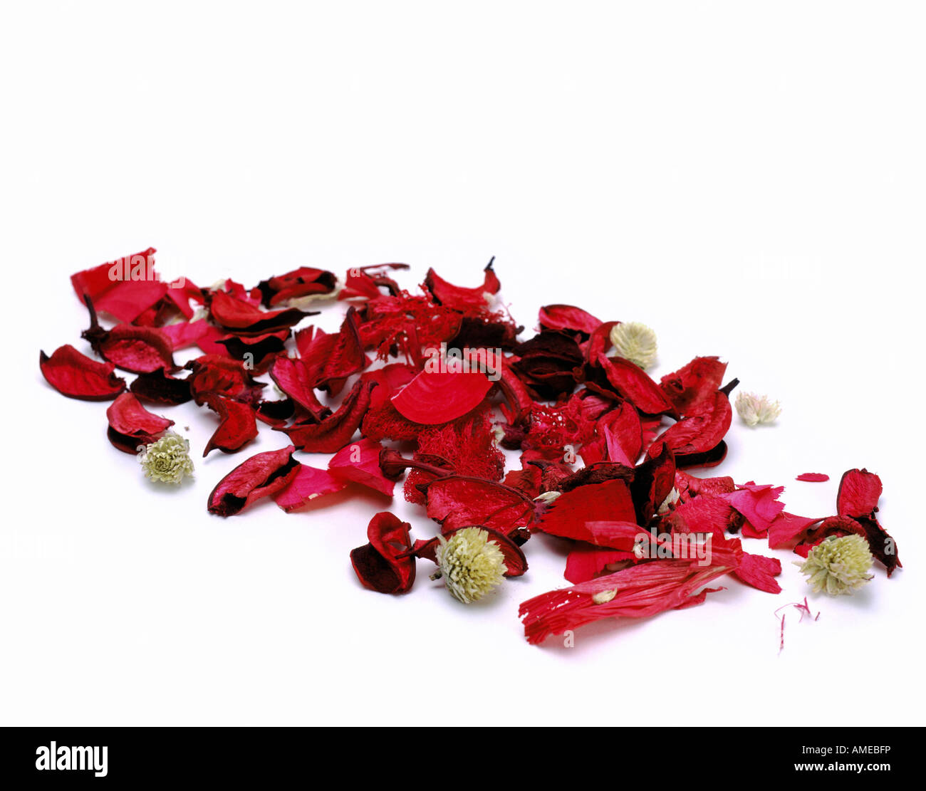 Potpourri on a white background Stock Photo Alamy