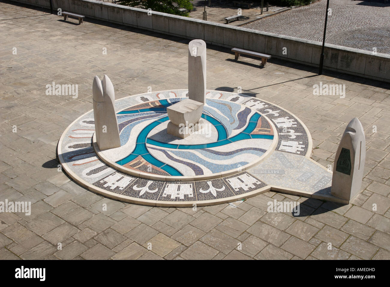 King Alfred Memorial Stock Photo